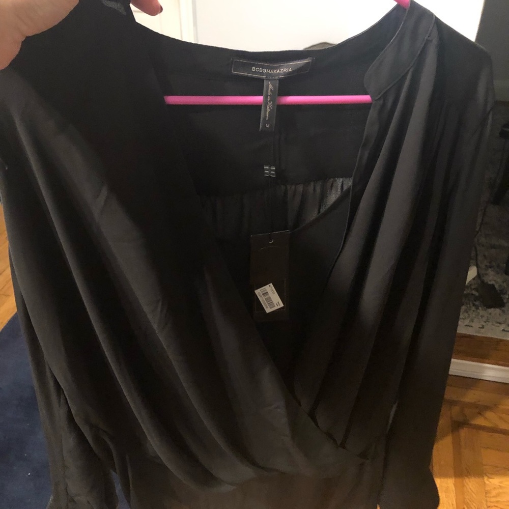BCBG Black Blouse with the tags on - never worn!